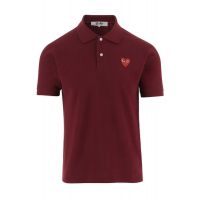 Comme des Garcons Play Heart Embroidered Polo Shirt