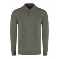 Zanone Button Detailed Long-Sleeved Polo Shirt