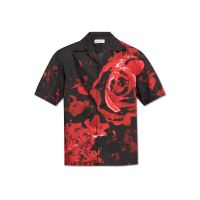 Alexander McQueen Floral Printed Hawaiian Shirt