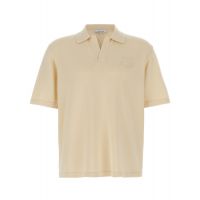 Maison Kitsune Bold Fox Head Knit Polo Shirt
