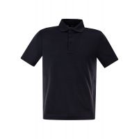 Herno Short-Sleeved Knitted Polo Shirt