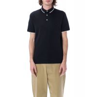 Emporio Armani Logo Embroidered Short Sleeved Polo Shirt