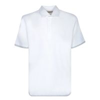 Brunello Cucinelli Short Sleeved Straight Hem Polo Shirt