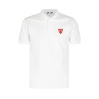 Comme des Garcons Play Double Heart Polo Shirt
