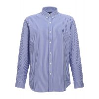 Polo Ralph Lauren Logo Embroidered Pinstriped Shirt
