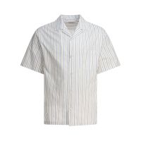 Alexander McQueen Skull Embroidered Striped Shirt