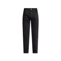Levis 501 Logo Patch Straight Leg Jeans