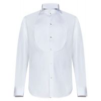 Emporio Armani Curved Hem Tuxedo Shirt