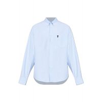 AMI Logo Embroidered Long-Sleeve Shirt