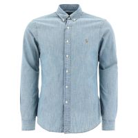 Polo Ralph Lauren Logo Embroidered Chambray Shirt - Cettire