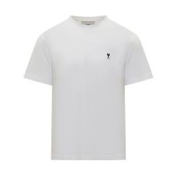 AMI Logo Embroidered Crewneck T-Shirt