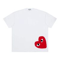 Comme des Garcons Play Logo Heart-Detail Crewneck T-Shirt