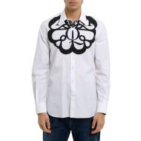 Alexander McQueen Logo Printed Long Sleeved Shirt
