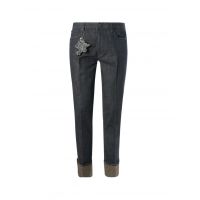 Emporio Armani Jacquard Cuff Slim Jeans