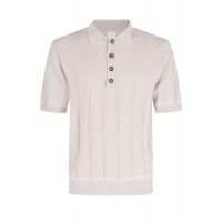 Eleventy Textured Knit Polo Shirt