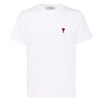 AMI Logo Embroidered Crewneck T-Shirt