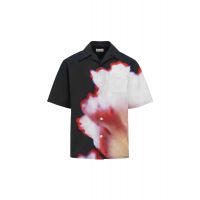 Alexander McQueen Floral Printed Short-Sleeved Shirt