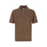 Brunello Cucinelli Short Sleeved Ribbed-Knit Polo Shirt