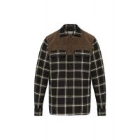 Alexander McQueen Check Pattern Panelled Shirt