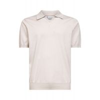 Brunello Cucinelli Short Sleeved Ribbed Polo Shirt