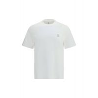 Brunello Cucinelli Logo Printed Crewneck T-Shirt