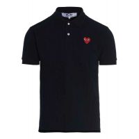 Comme des Garcons Play Heart Embroidered Polo Shirt
