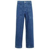 Maison Kitsune Profile Fox Embroidered Workwear Jeans