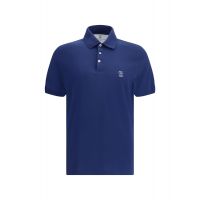 Brunello Cucinelli Logo Detailed Short-Sleeved Polo Shirt