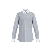 Dolce & Gabbana Logo Embroidered Pinstriped Shirt