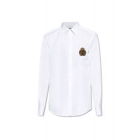 Dolce & Gabbana Heraldic Patch Long-Sleeved Shirt
