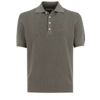 Brunello Cucinelli Short-Sleeved Knitted Polo Shirt