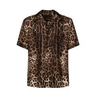Dolce & Gabbana Leopard Printed Bowling Shirt