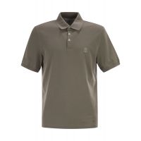 Brunello Cucinelli Logo Detailed Short-Sleeved Polo Shirt