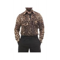 Dolce & Gabbana Pocket Detailed Leopard-Print Shirt