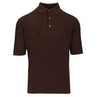 Filippo De Laurentiis Textured Three-Button Polo Shirt