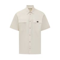 Dolce & Gabbana Logo Plaque Poplin Shirt