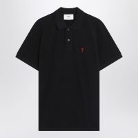 AMI Logo-Embroidered Polo Shirt