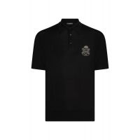Dolce & Gabbana Heraldic Patch Polo Shirt