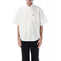 AMI Short-Sleeved Curved Hem Shirt