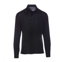 Brunello Cucinelli Long-Sleeved Straight Hem Polo Shirt