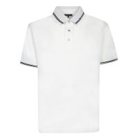 Emporio Armani Piped Collar Pique Polo Shirt
