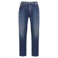 Dolce & Gabbana Logo Embroidered Jeans