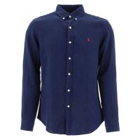 Polo Ralph Lauren Logo Embroidered Poplin Shirt - Cettire