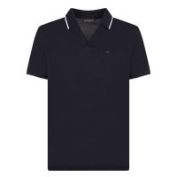 Emporio Armani Logo Embrodiered V-Neck Polo Shirt