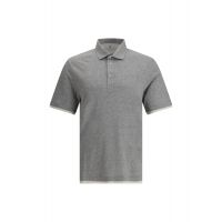 Brunello Cucinelli Layered Button-Up Polo Shirt