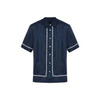 Rag & Bone Embroidered Pattern Short-Sleeved Shirt