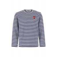 Comme des Garcons Play Striped Crewneck T-Shirt