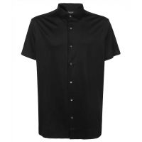 Emporio Armani Buttoned Curved Hem Polo Shirt