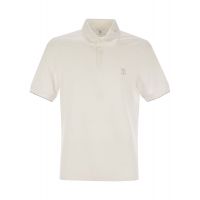 Brunello Cucinelli Logo Detailed Short-Sleeved Polo Shirt