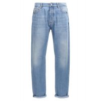 Brunello Cucinelli Logo Patch Straight-Leg Jeans
